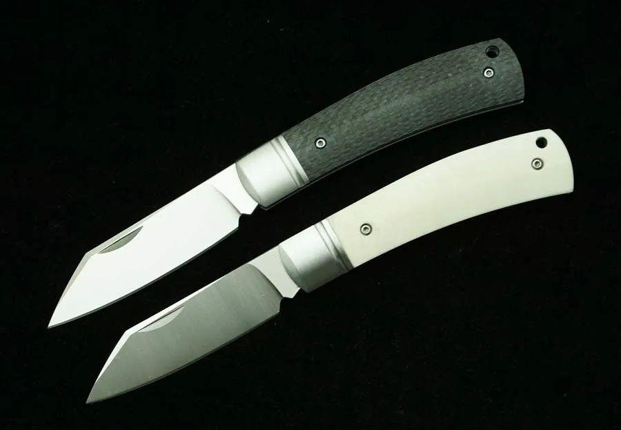 LEMIFSHE New Folding Knife 9CR14MOV Blade Steel+CF/Bone Handle Outdoor Camping Hunting Kitchen Survival Pocket EDC Tool