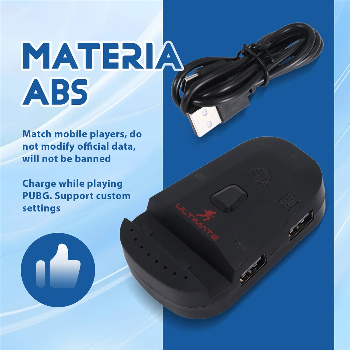 A42T PUBG Mobile Gamepad Controller USB Gaming Keyboard Mouse Converter for IOS 13.4 Android to PC Bluetooth 5.0 Adapter