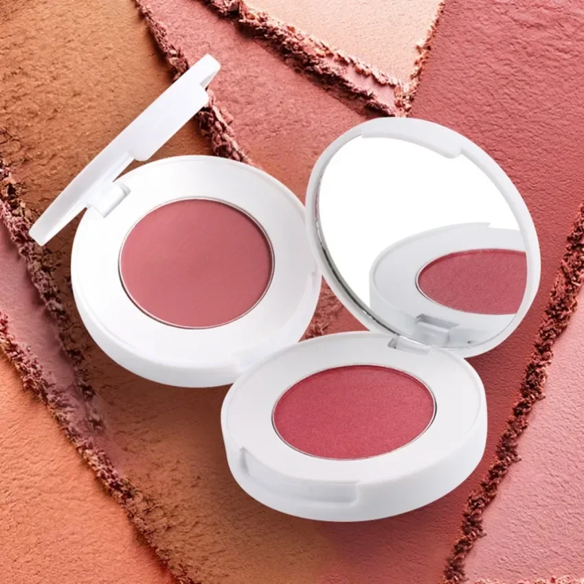 프라이빗 라벨 12색 블러셔 프레스드 파우더 맞춤 로고 롱래스팅 내추럴 메이크업 도매 비건 화이트 패키지