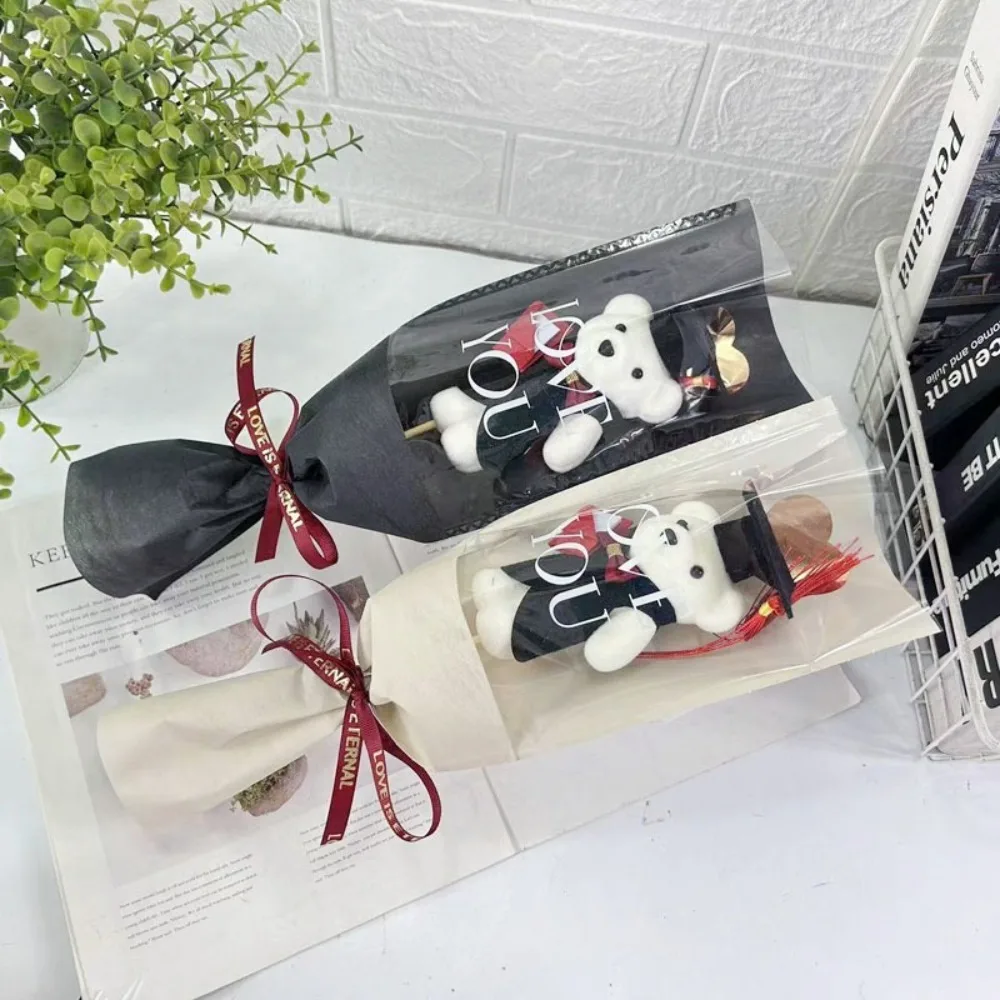 

Букет Best Wish Maester Bear Bear Bouquet 36 см, декоративный букет с животными, с подсолнухами, милый мультяшный медведь, на День святого Валентина