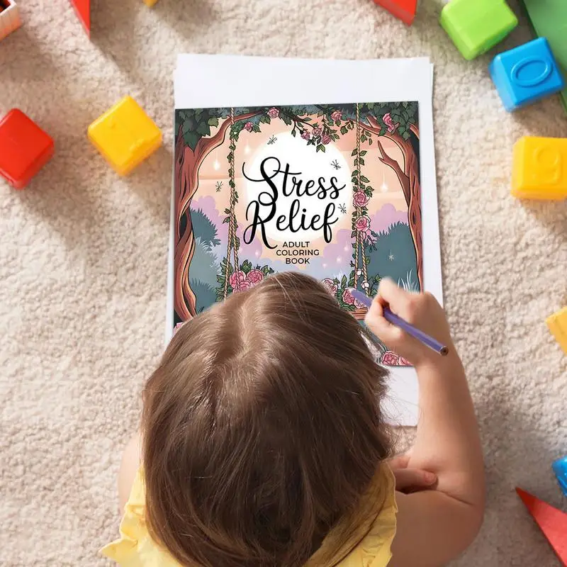 Adulto livro de colorir aliviar engraçado portátil alívio do estresse livro afirmação brinquedo para colorir aumentar seu humor desenho brinquedo para homem