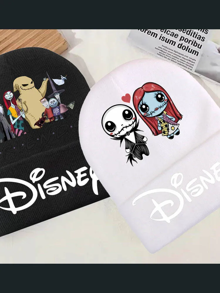 AliExpress MINISO Disney The Nightmare Before Christmas Jack Sally Autumn and Winter Knitted Hat Outdoor Warm Cycling