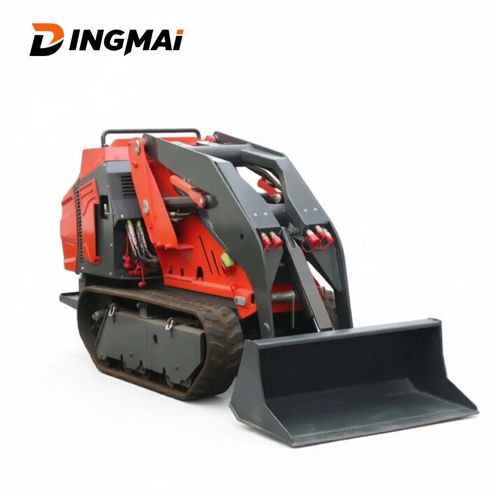 Mini Skid Steer Loader Kubota Engine 18.5KW EPA CE 360 Degree Rotation 440kg Load Tracked for Farm and Landscaping Customizable