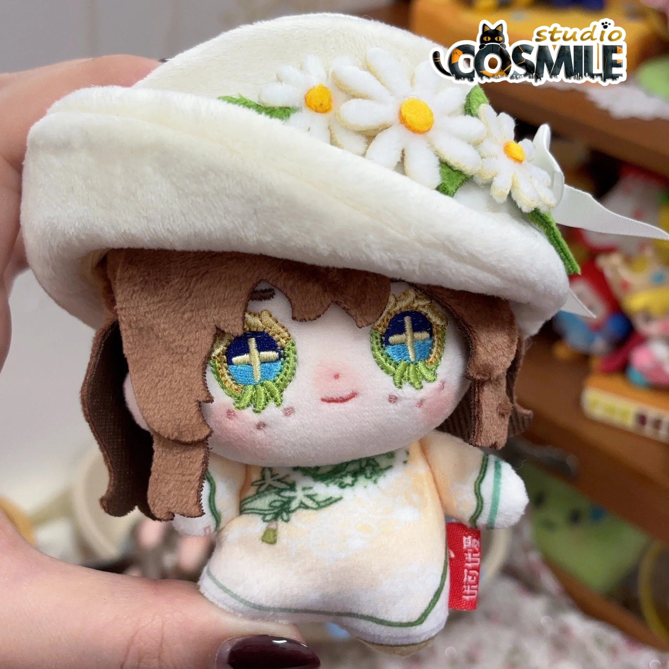 

Оригинальная идентичность V Survivor Gardener Эмма Вудс, пуговицы, глаза, мягкая плюшевая игрушка 20 см, тело куклы, скелет, игрушка в подарок