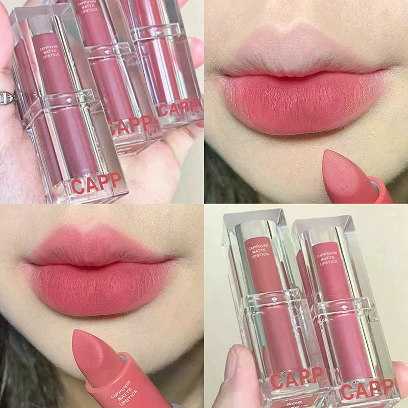 Batom acrílico transparente 6  - Matte Velvet Lip Tint Long Lasting avaliação e preço