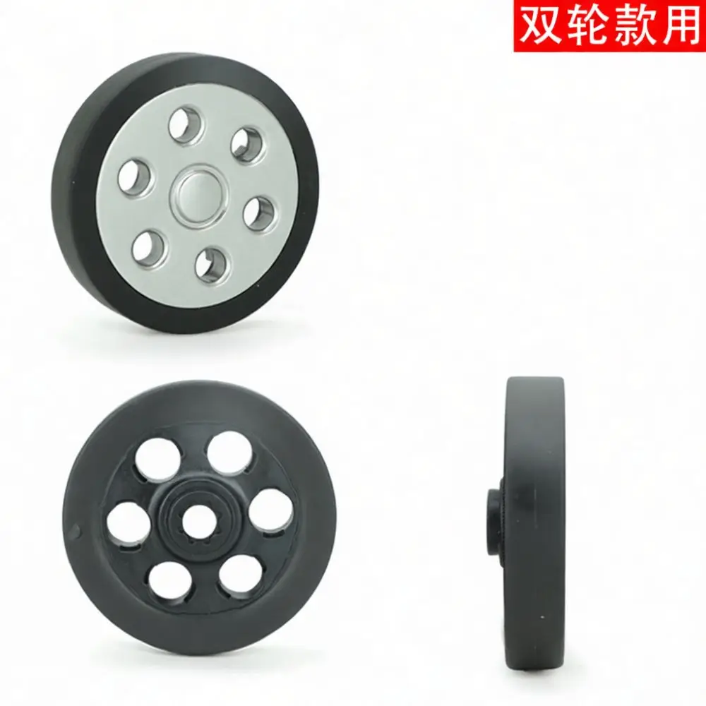 Replacement Casters For Luggage Suitcase Repair Parts Universal Silent Spinner Wheels Rubber Rolling For Travel Bags