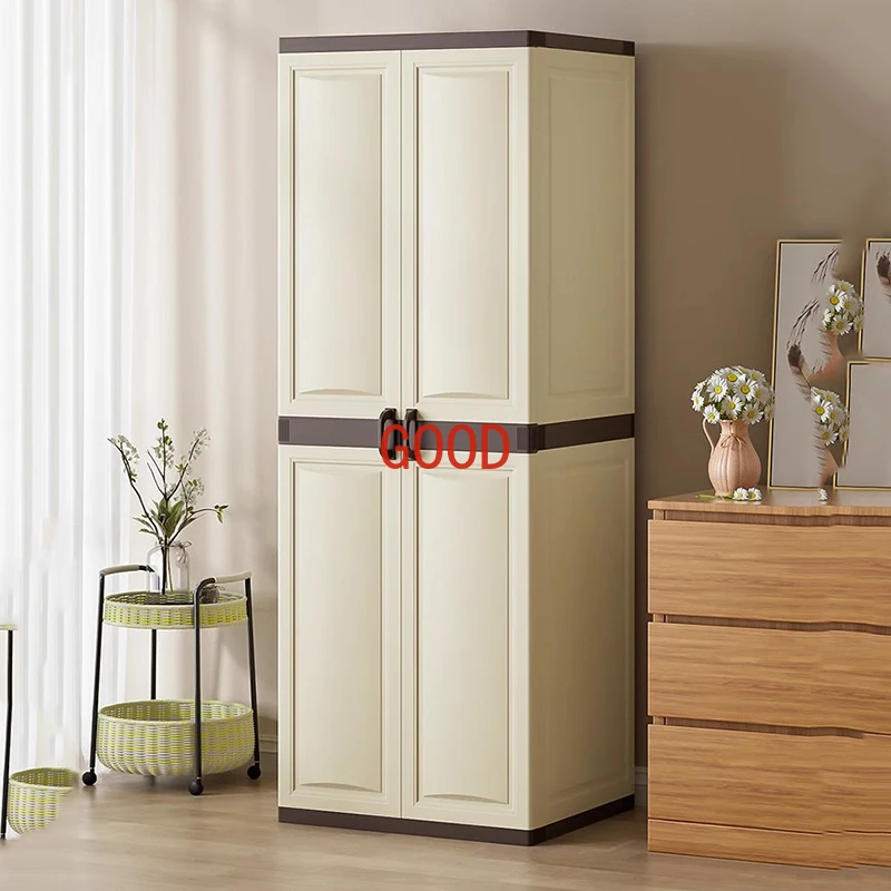 

Adult Storage Wardrobe Double Door Household Cabinet Children Wardrobe Plastic Apartment Szafy Do Sypialni Bedroom Furniture