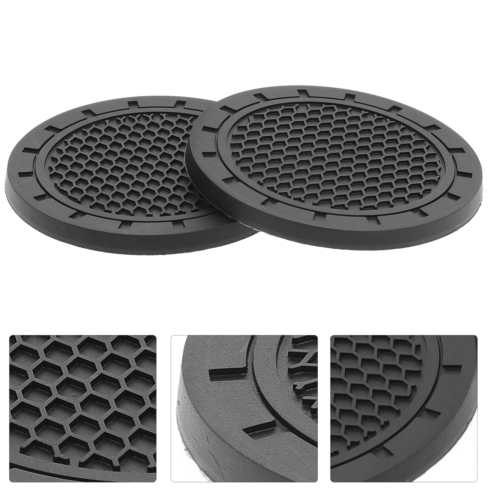 

4 Pcs Coaster Car Non-slips Mat Automobile Cup Cushion Coasters Decoration Accessories Placemat Pvc Teacup Pad Office