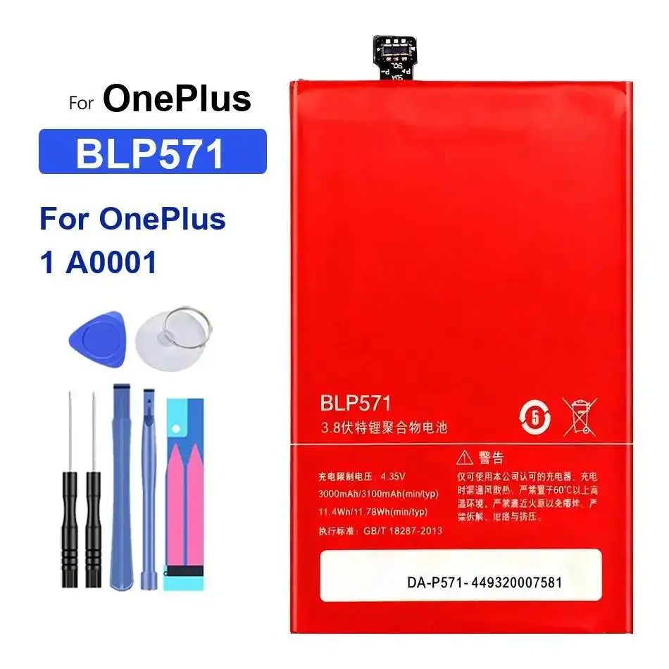 

BLP571 Stable For Oneplus 1 A0001 Mobile Phone Battery 3100Mah