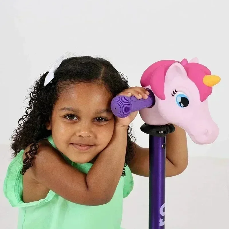Manubrio per scooter unicorno 1PC per bambini Testa di bicicletta Cavallo giocattolo Bicicletta Scooter Accessori bici Manubrio Regali di compleanno