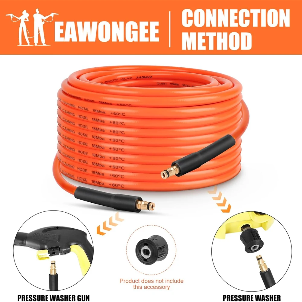 High Pressure Washer Hose Pipe Cord Car Washer Water Cleaning Extension Hose Car Water Hose for Karcher K2 K3 K4 K5 K6 K7