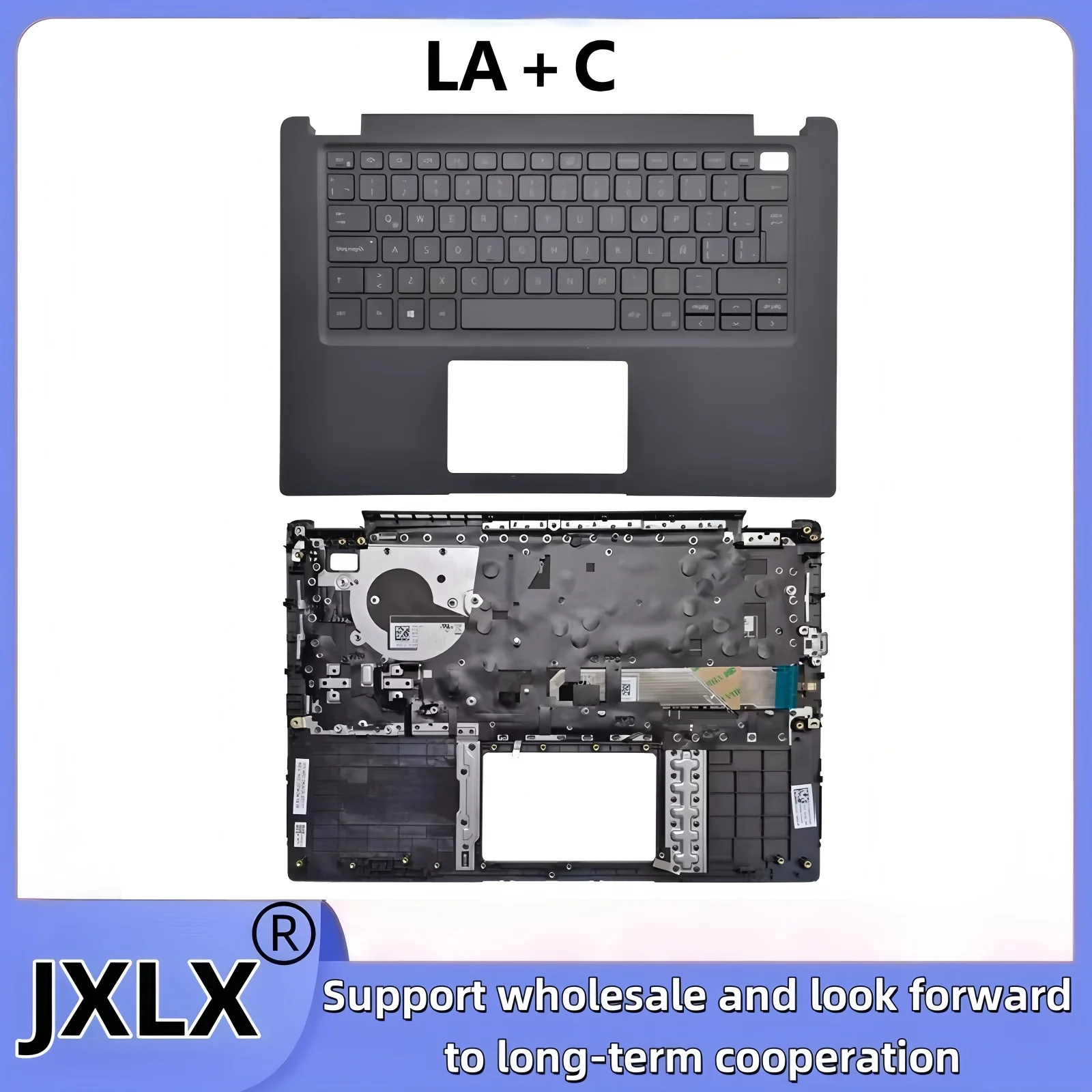 JXLX® New For Dell Latitude 3410 E3410 Laptop Integrated backlit keyboard palm rest cover/Backlight free integrated keyboard