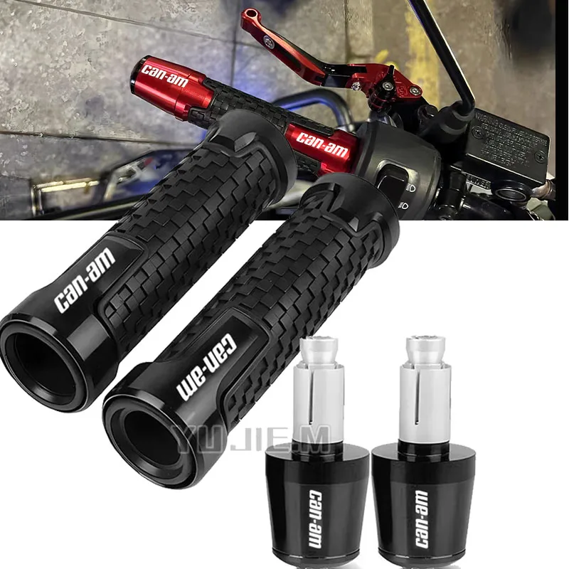 

FOR Bombardier Can-Am Canam Can Am Spyder Series CNC 2008-2026 2025 2024 Motorcycle Handlebar Hand Grips Handle Bar End Cap