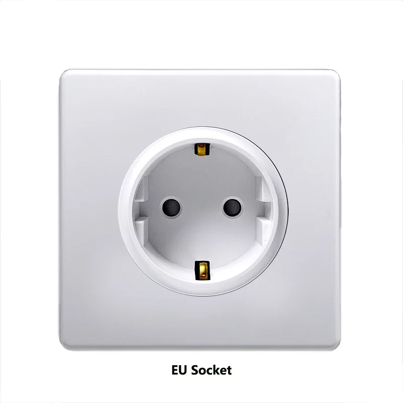 86 Type Wall Light Toggle Switch Silver Lever White Flame Retardant PC Panel 1-4 Gang 2 Way Lamp Switch