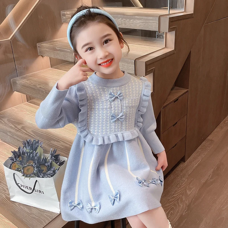 Girl Dress Kids Baby Party Birthday Evening Gown 2024 Red Spring Autumn Cotton Birthday Gift Flower Girl Dress Children Clothing