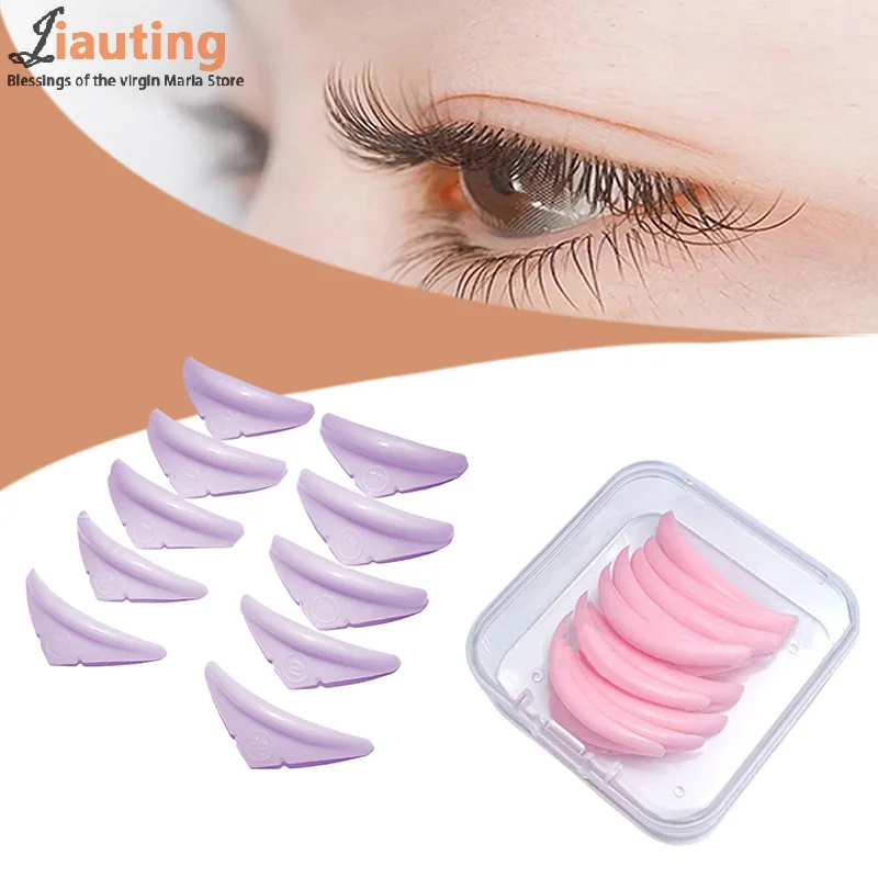 5 Größen 3d Wimpern Dauerwelle Locken wickler Lift Pads Wimpern Dauerwelle Pads Stangen für Wimpern heben Silikon für Wimpern Make-up Beauty Tool