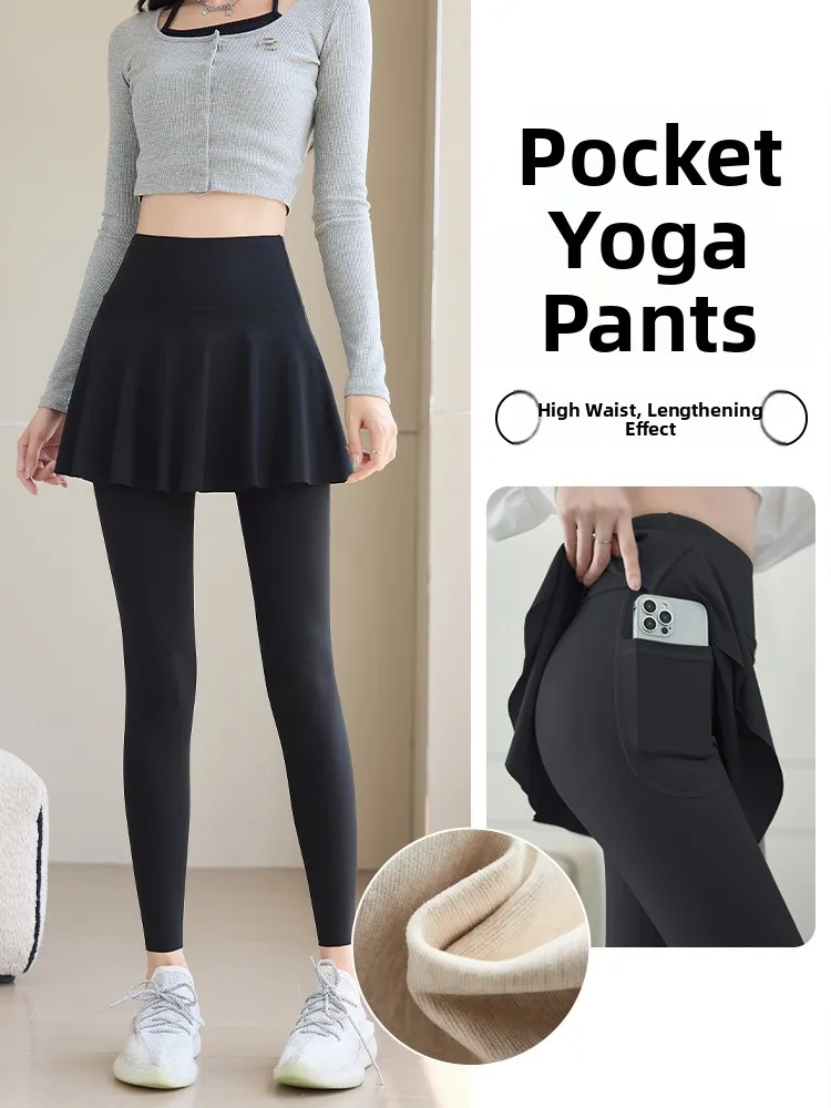 

Женские брюки для йоги из ковчевой кожи с высокой талией, верхняя одежда на подкладке, зимние теплые длинные брюки, повседневная сцена