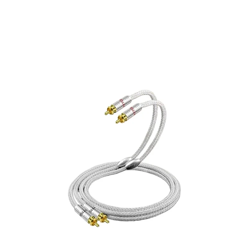 Elevate your high fidelity audio experience with our premium Sterling Silver Double Lotus 2RCA signal cable. Meticulously