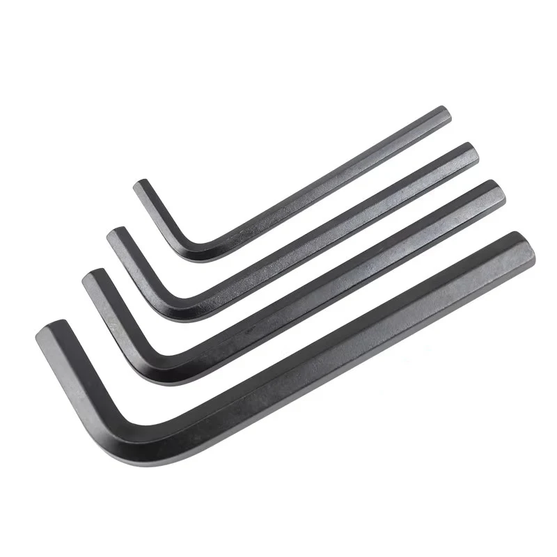 مفتاح ألين أسود 0.7/0.9/1.27/1.5/2/2.5/3/4/5 ~ 17 ملم مفتاح سداسي L-نوع أداة يدوية للدراجات وإصلاح المنزل، أجهزة مضادة للصدأ #4