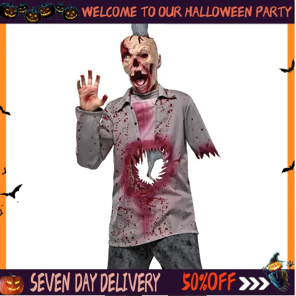 

Halloween Outdoor Rick Ratman Animatronic Decorations Animated | Indoor Halloween Measuring in At 76.5" X 18" X 11.25" Props