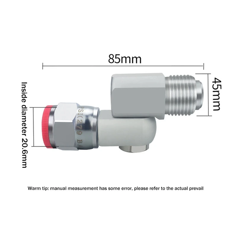 Aluminium Paint Sprayer Swivel Joint Replacement Spray Shut Off Valve For 45Mm Thread Airless Sprayer Accessories