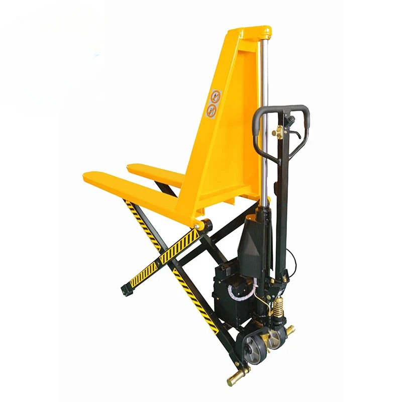 1.5Ton 1500kg Electric High Lift Transpalette Pallet Truck Battery Powered Pallet Jack Automatic Scissor Stacker Forklift