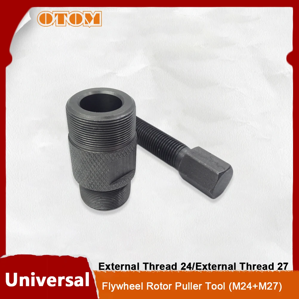 OTOM Motorcycle M24 M27 Flywheel Rotor Puller Tool Double-head Magneto Motor Code Magnetic Cylinder Remover Universal Spanner