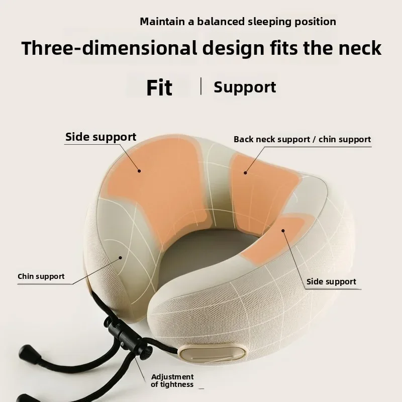 Memory cotton u-shaped pillow travel neck  aircraft side sleeping artifact u-shaped car neck
