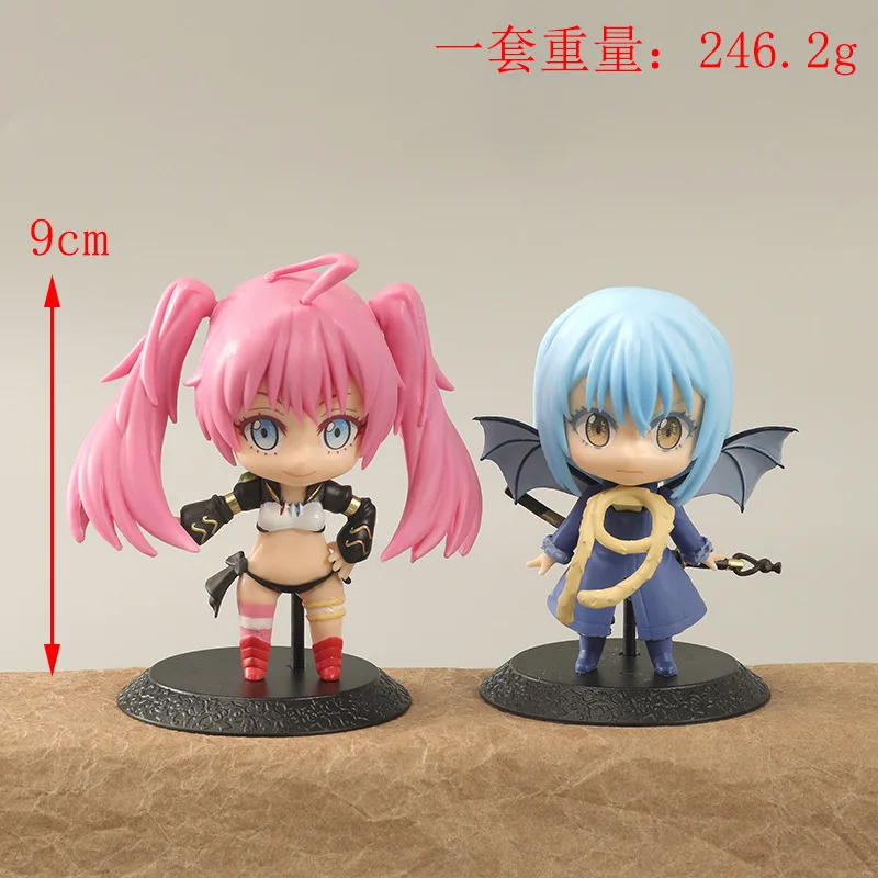 4Pcs/Set Anime That Time I Got Reincarnated As A Slime Milim PVC Model Dolls Toys Rimuru Colletible Diablo Action Figure Gift