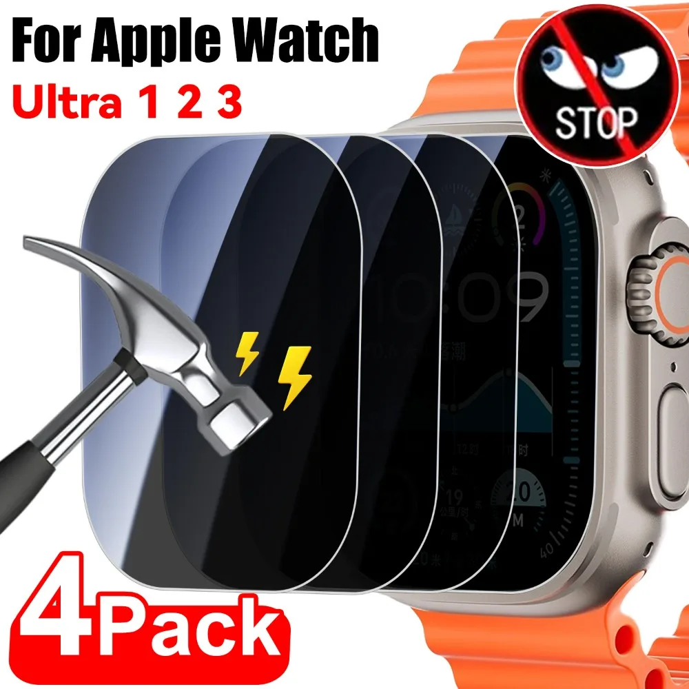 

Privacy Tempered Glass For Apple Watch Ultra 1 2 3 49mm Accessories Anti-Scratch Waterproof Screen Protector For iWatch Ultra