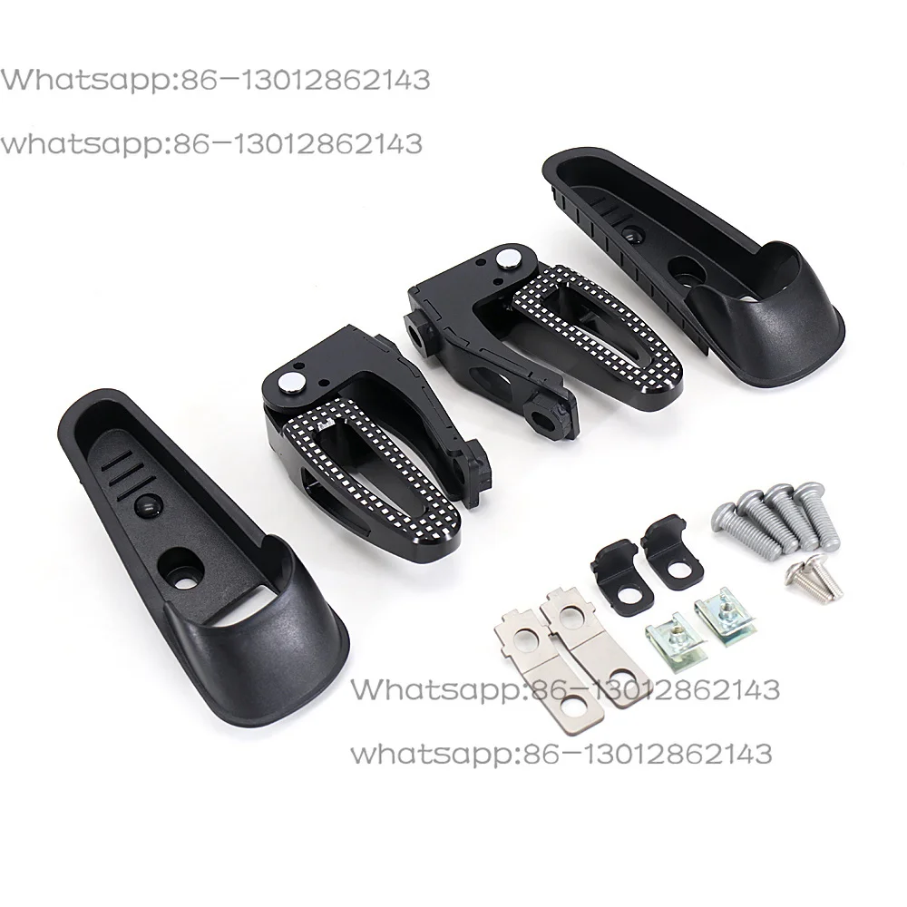 New for Vespa GTS 300 GTS300 Gts300 Gts 300 Motorcycle Accessories Rear Passenger Foot Pegs Mount Black Pedal 2021 2022
