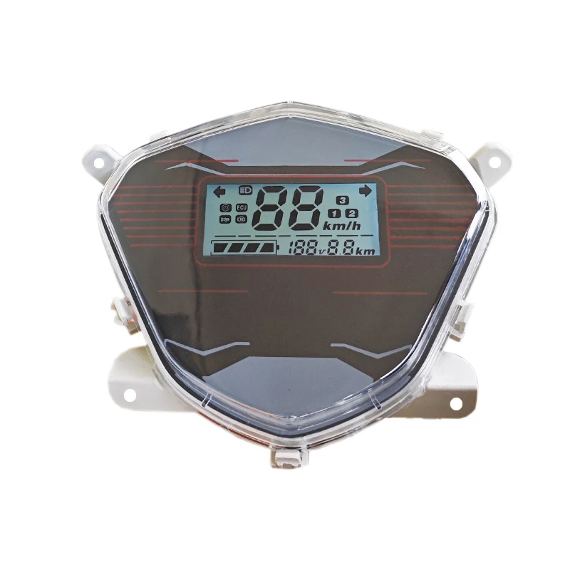 Xiaoying LCD Instrument Assembly for Electric Scooter, 48V/60V/72V Dashboard, Supports Phase Wire and One-line Communication
