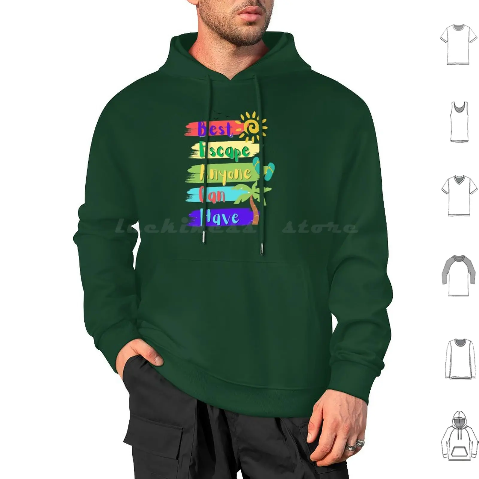 Best Escape Anyone Can Have Beach Relax Shirt Hoodies Long Sleeve Best Escape Anyone Can Have Beach Relaxation Iguana