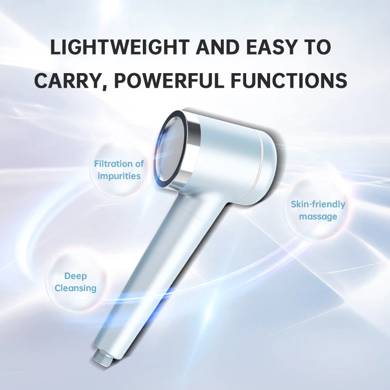 High Pressure Nano Bubble Handheld Rich Hydrogen Shower Head Generator Bathroom Care skin