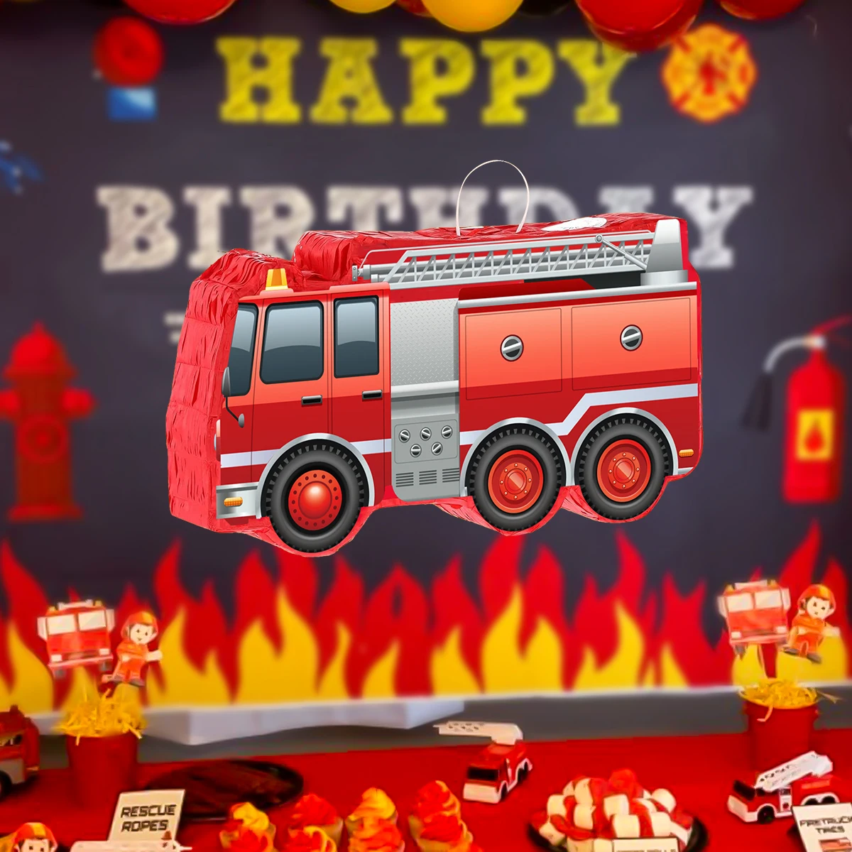 1Set Cartoon Brandbestrijding - Event Supplies recensie en prijs