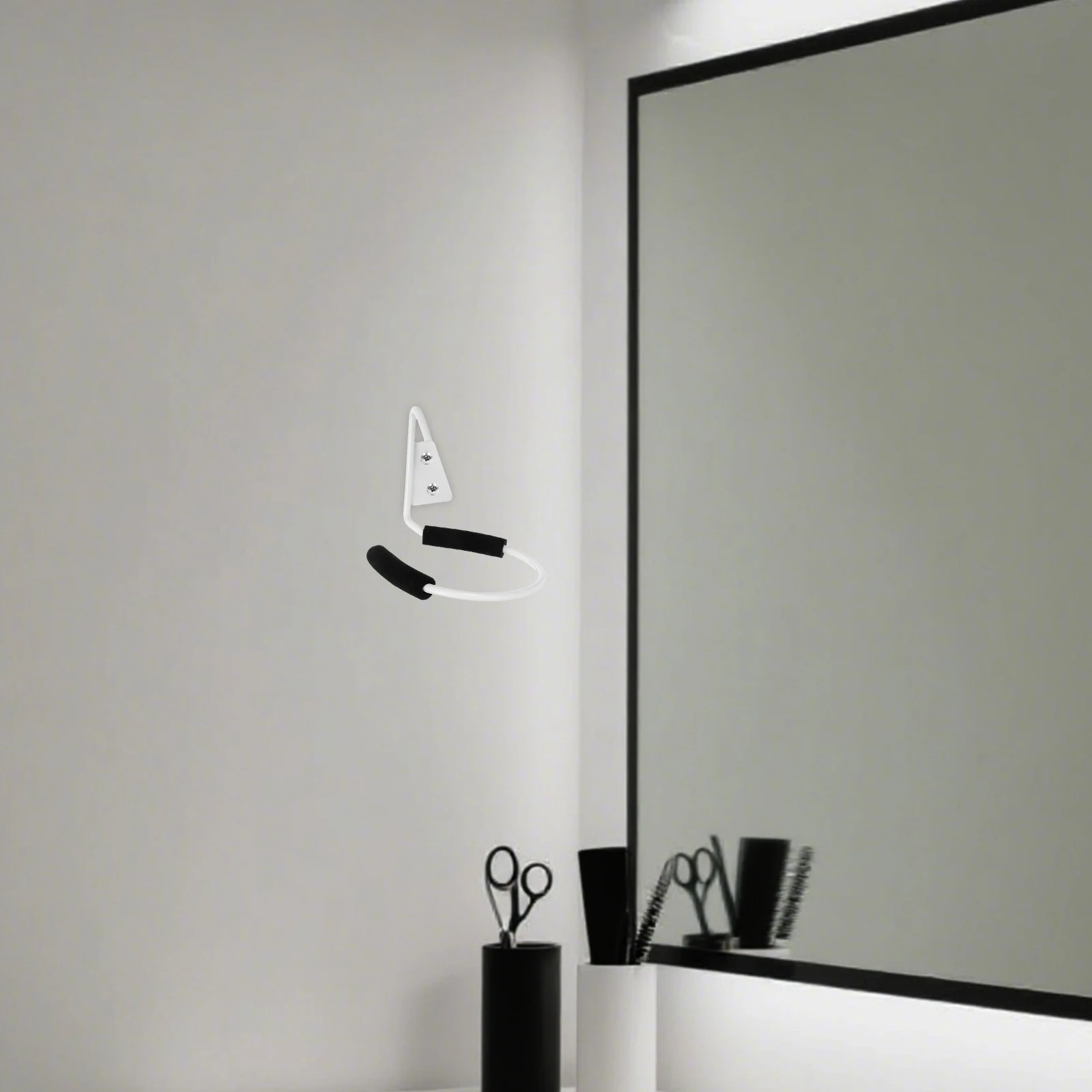

Hair Dryer Wall Mount Holder for Blow Vanity Bathroom Hanger Storage Organizer Mounted