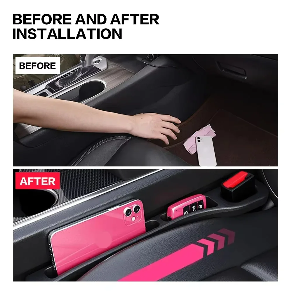 2Pcs for BMW MINI R55 R56 F55 F56 R57 R58 R59 Cooper Coopers Car Seat Gap Filler Between Seat Crevice Interior Decoration view 4