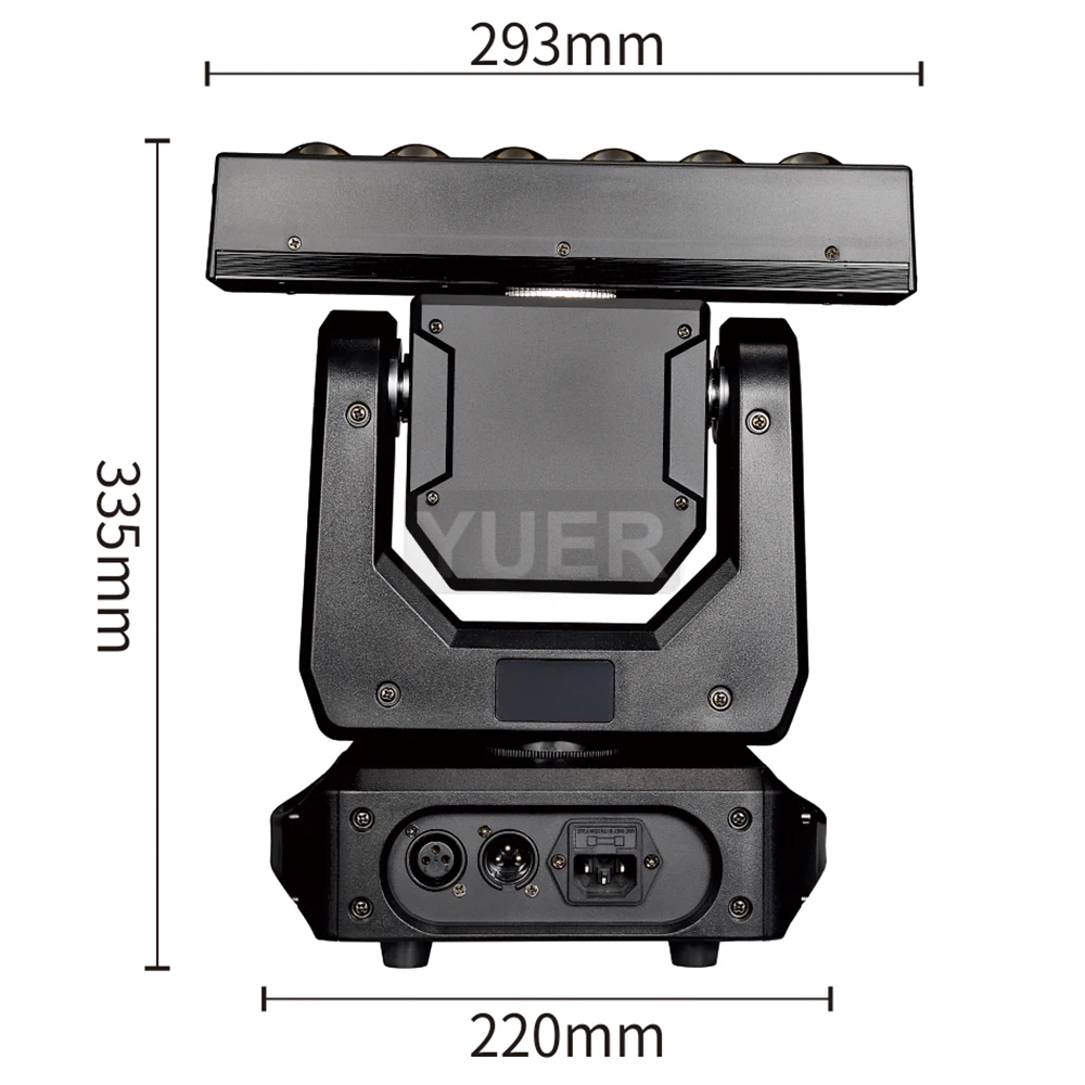 YUER NEW 6X20W Beam LED With Strobe Moving Head Light Dj Disco Controller LED Lamp RGBW 4in1 XYZ Moving Head Infinite rotation