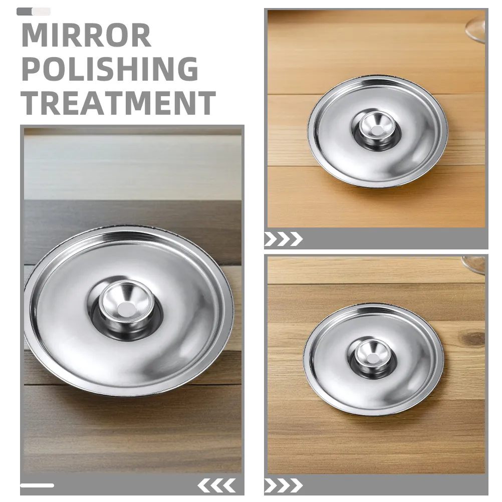 6Pcs Stainless Steel Small Pot Lids Universal Mini Pan Covers Heat Resistant Cookware Lids for Cooking Kitchen Essentials