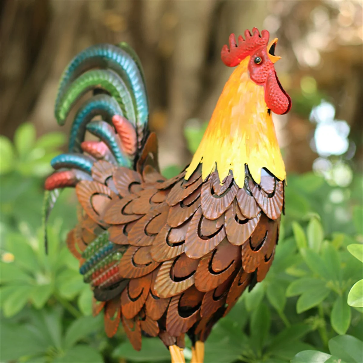 

Металлический декор петуха, декор курицы в дворе, статуи уличного сада, скульптура курицы для декора заднего двора и украшения для газона