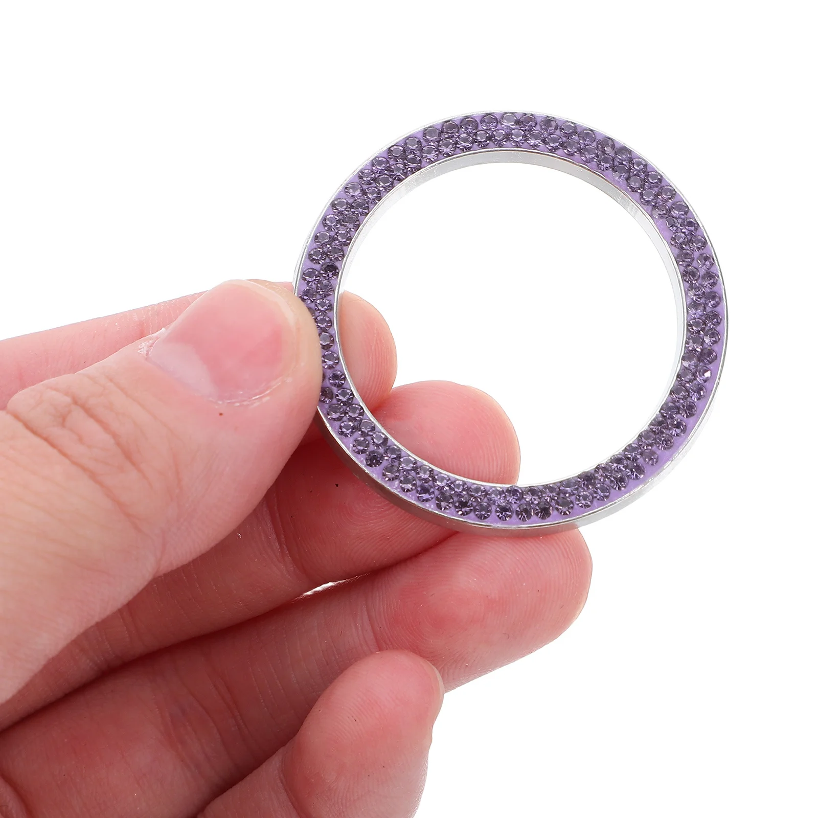 

4Pcs Sparkly Rhinestone Car Engine Start Button Cover Push to Start Ring Protective Ignition Decoration Accessories