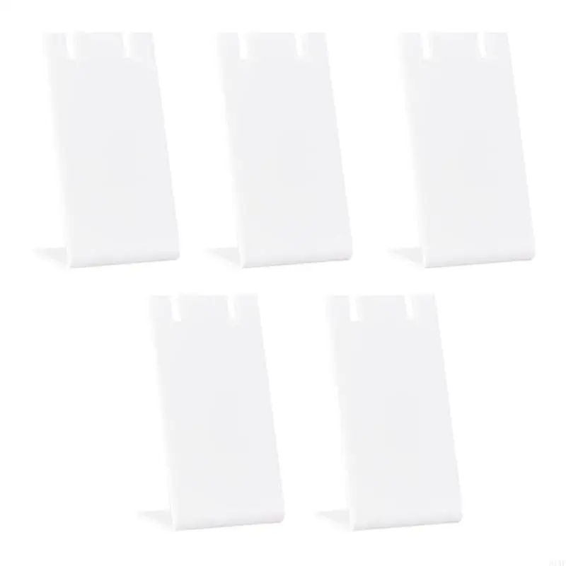 91AF Multipurpose Sturdy Acrylic Earring and Pendant Display Set 5 Pieces Jewelry Organizers for Retail and Home Use