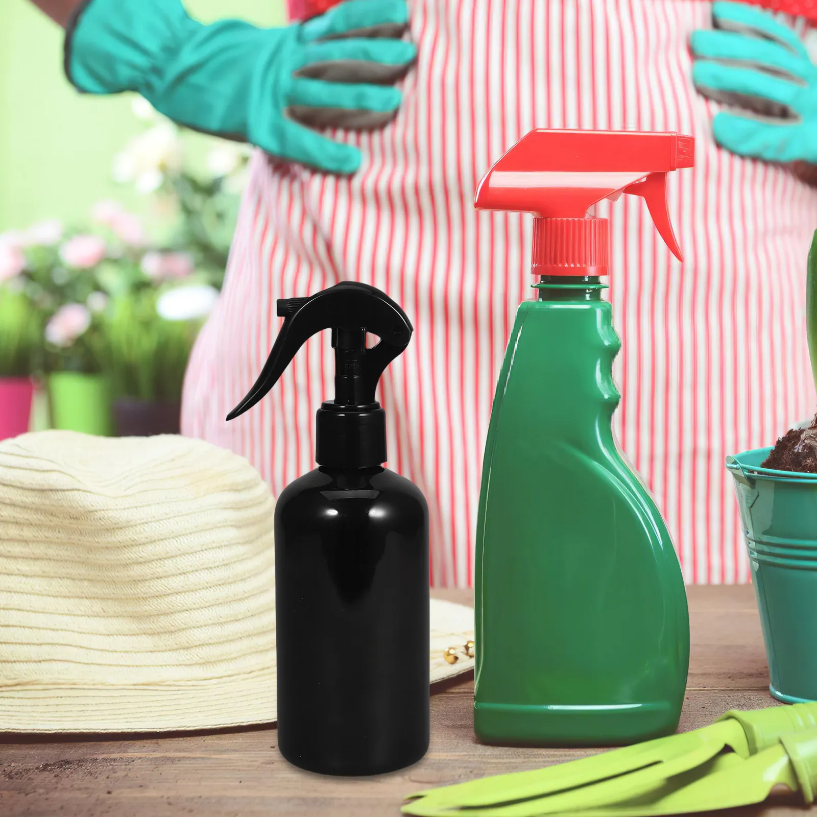 5Pcs 250Ml Plastic Spray Bottle Garden Watering Sprayer Leakproof Lightweight Handheld Misting Bottle for Plants Indoor Outdoor