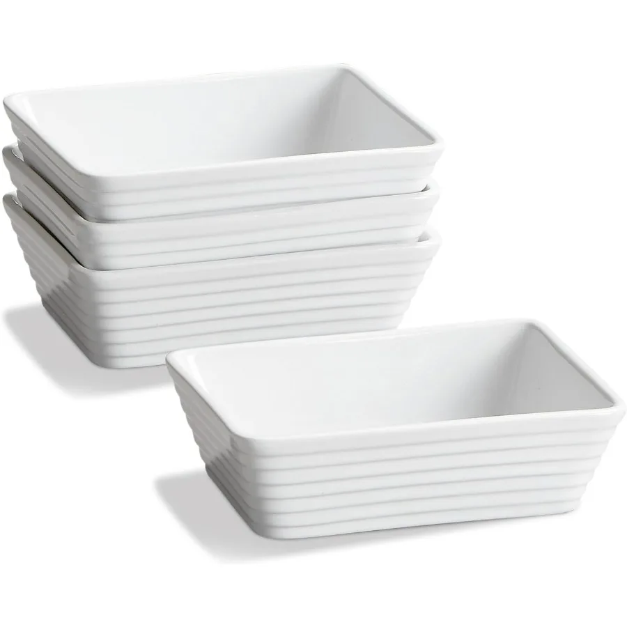 

Small Baking Dish Rectangle Ceramic Baking Dish for Oven Individual Casserole Dishes for Toaster Oven 5x7 Small Deep Lasagna Ba