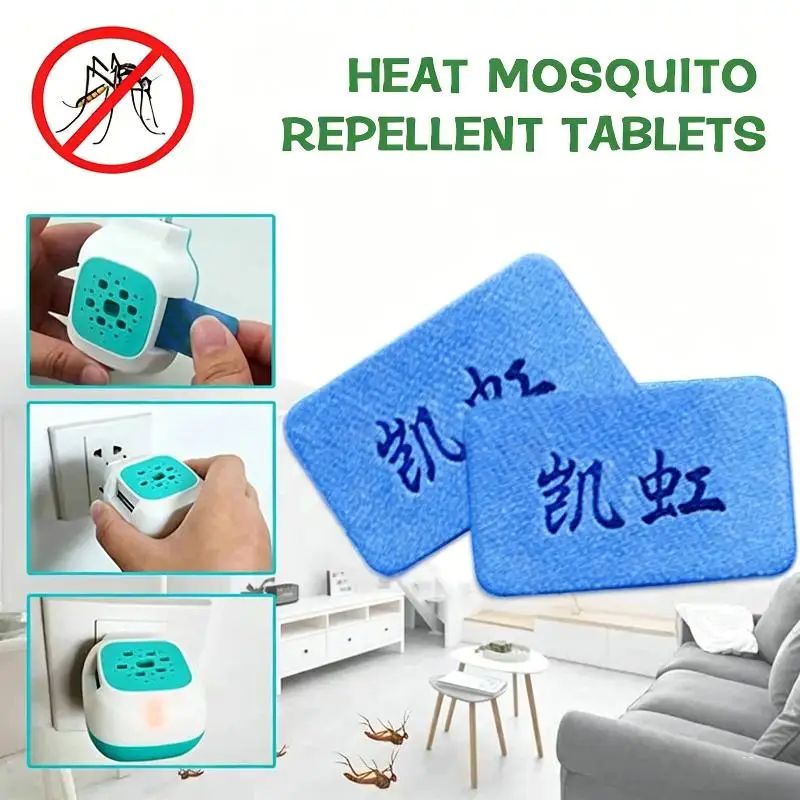 Electric Mosquito Repellent Refill Mats 30PCS Fit Mosquito Mat Heater Indoor Home Hotel Travel Protection