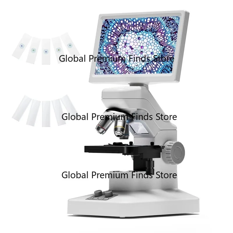 301 Max Professional Microscopes for Ki-ds Students X-Y Stage 1200X WIFI Digital Biological Microscope 7