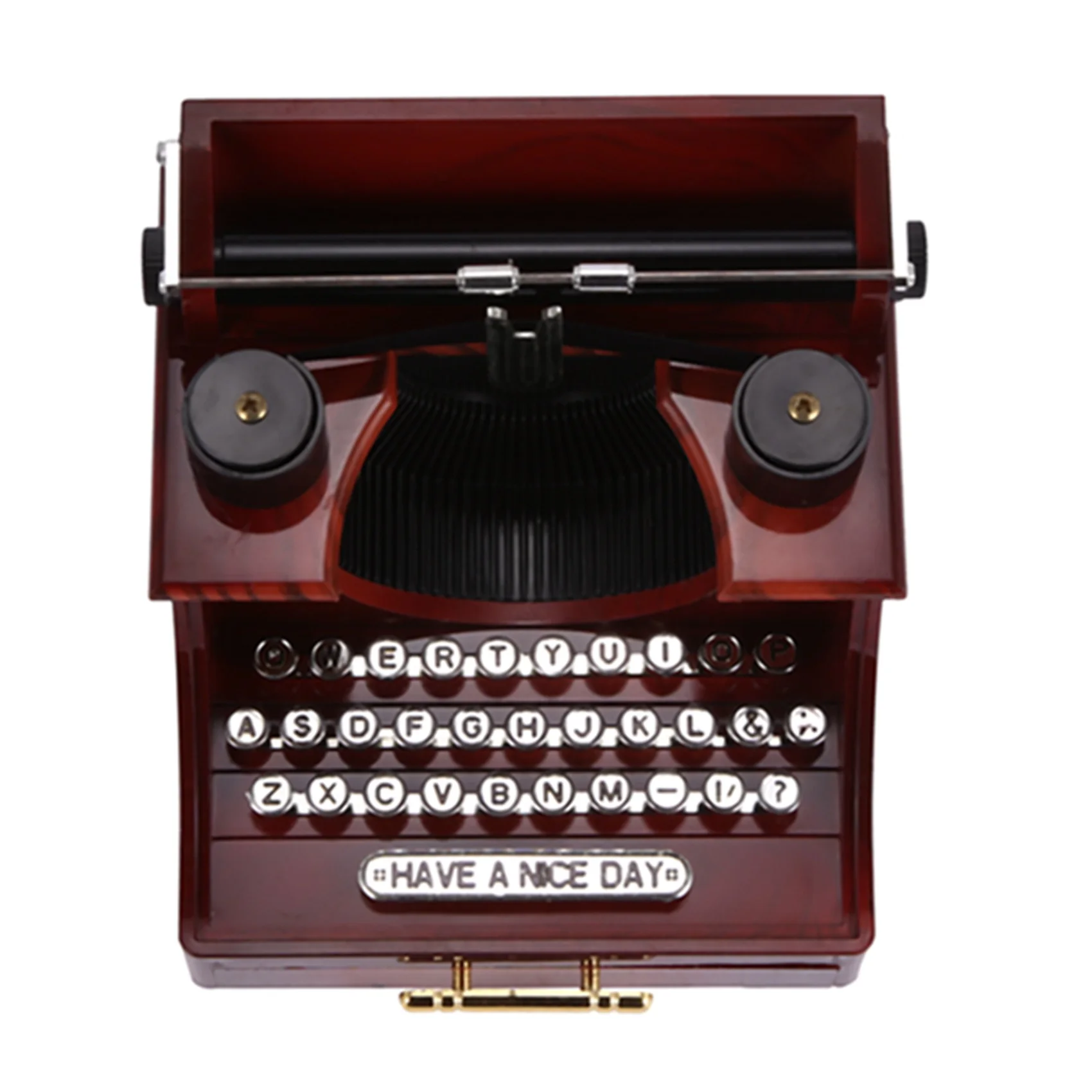 Customer Favorite Home Retro Vintage Typewriter Music Box For Home Room Office Mechanical Decoration Kids Retro Music Box