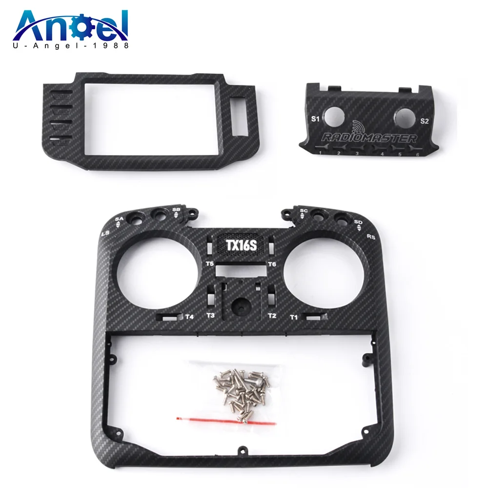 RadioMaster TX16S MKII V4.0 Transmitter Multi-color Cover Shell Spare Part Replacement Front Case - Carbon