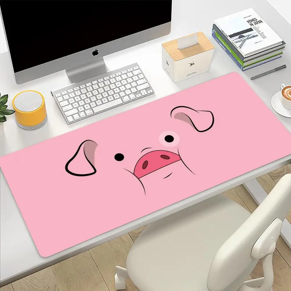 Pink Pig cute Mouse Pad PC game mousepad laptop desk pad XXL non-slip computer keyboard table kawaii notebook accessories mats