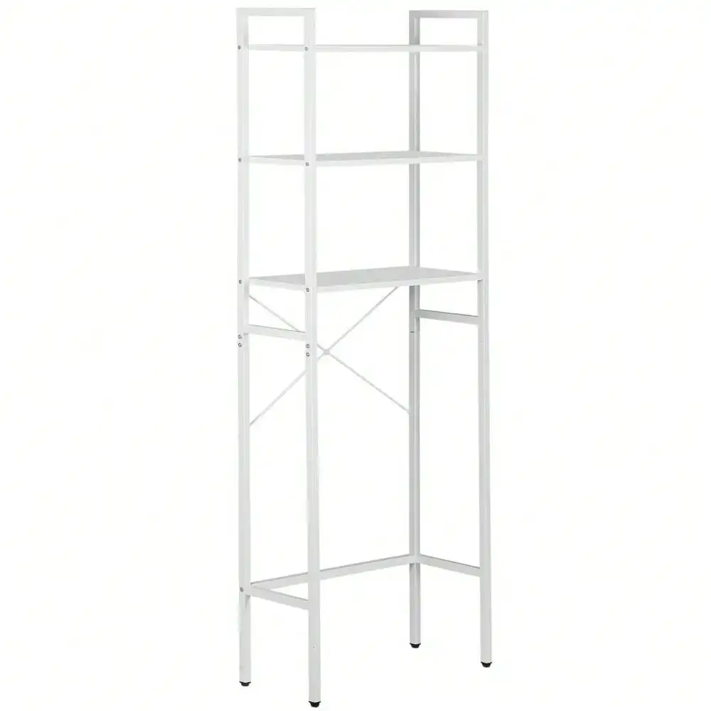 Over The Toilet Storage Shelf 3-Tier Bathroom Shelves Over Toilet Shelves White